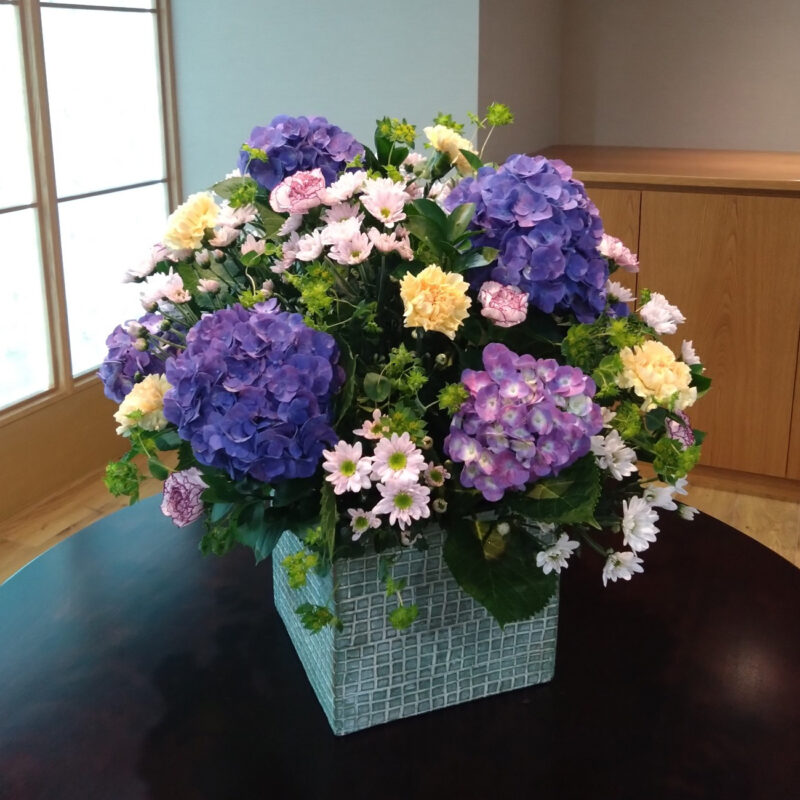 紫陽花のアレンジメント
